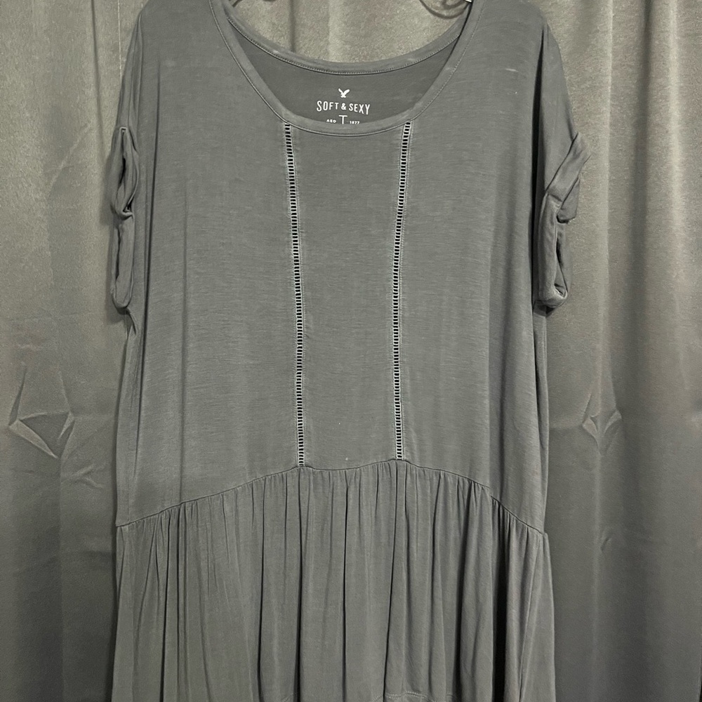 American Eagle Outfitters Charcoal Soft & Sexy Top